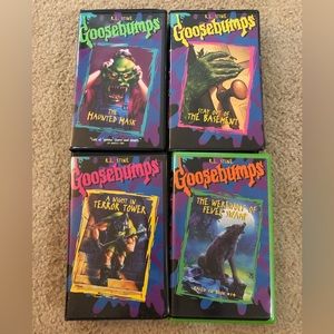 4 Vintage VHS Goosebumps Movie Lot